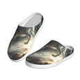 thumbnail image 2 of Kdxio Space White Horse Women's Men's Slippers Plush Slip-On House Slipper for Winter Indoor Soft Cushion Non-slip Fluffy Slides Slippers-8, 2 of 7