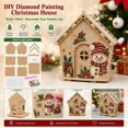 thumbnail image 3 of Christmas 3D Gingerbread House Pearl Art Craft Kit, Sparkling Diamond Wooden House Diy Craft Set Colorful Full Drill Holiday Hanging Decor for Xmas Tree Table Mantel Shelf Kitchen Home Garden Gift, 3 of 6