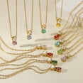 thumbnail image 4 of NICKSUN Birthstone Necklace for Women, Cubic Zirconia Charm Necklace, Birthstone Jewelry, Gifts for Women, 4 of 16