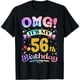 thumbnail image 1 of ¡OMG! Es Mi Cumpleaños 56 - Camiseta Divertida para Mujer - 56 Años, 1 of 5