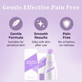 thumbnail image 3 of Hair Removal Cream Kit for Women, Gentle Painless Depilatory Cream and Mousse Set with Spatula, for Legs Arms Bikini, 3 of 7