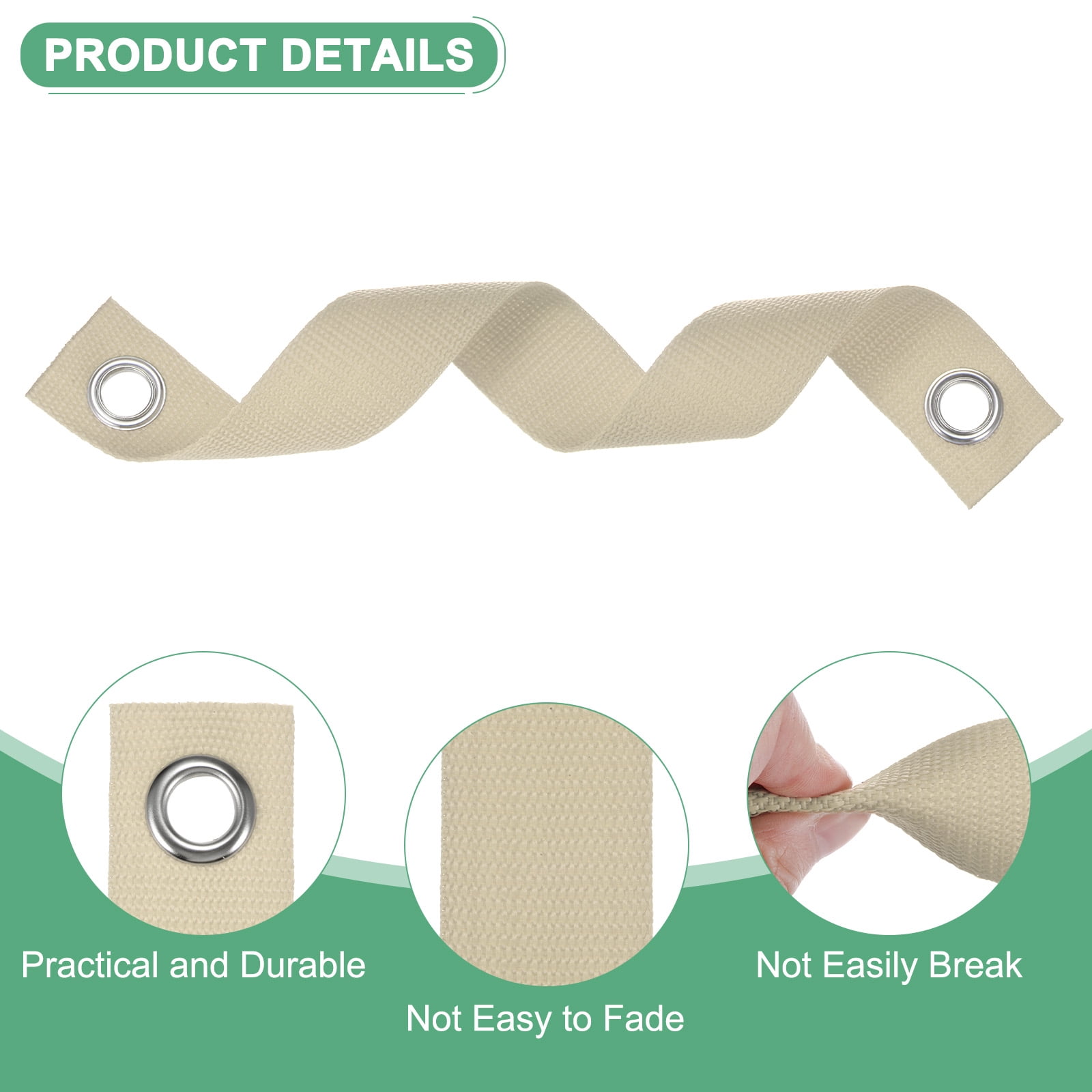 Uxcell 40-Pack Tree Straps for Staking,1.5 Inch x 15.7 Inch for Leaning Tree Protection[Khaki]
