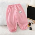 thumbnail image 5 of 3-4T 3 Pack Toddler Boys Pants Toddler Boys Clothes Kids Boys Sweatpants Cute Casual Elastic Waist Joggers Athletic Pants Size 6M-4T,Pink, 5 of 8