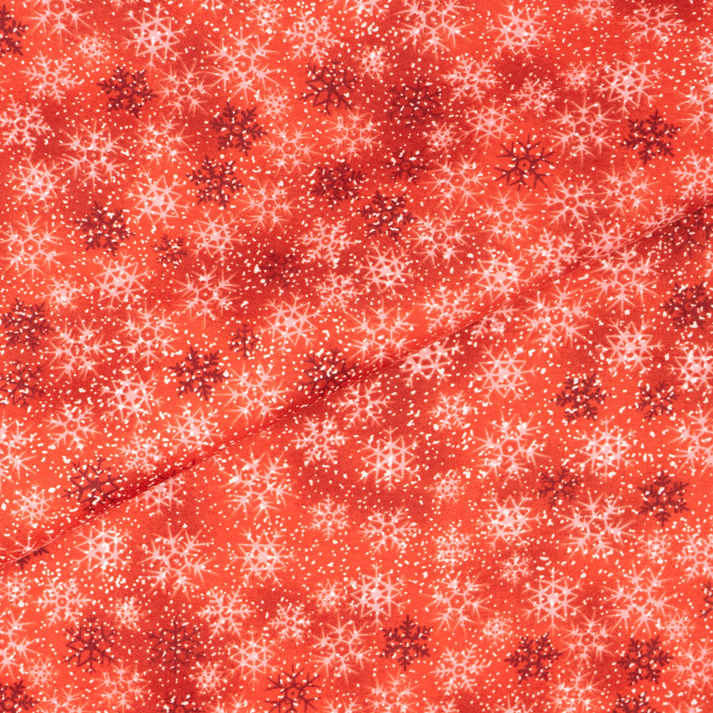 RTC Fabric 100% Cotton 44 inch, Fleece Fabric, Yarn Dyed, Cut by Yard, Snowflake