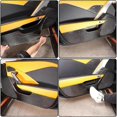 thumbnail image 4 of For C7 2014-2019 Soft Carbon Fiber Car Door Anti Kick Mat Sticker Trim Door Panel Protection Access, 4 of 5
