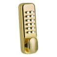 thumbnail image 2 of Cerradura de puerta mecánica, cerradura de puerta con teclado mecánico, resistente, fácil de instalar con manija, cerradura de puerta sin llave para Oro, 2 of 8