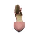 thumbnail image 3 of Ollio Women's Shoes Faux Suede Ankle Straps D'Orsay Pointed Toe Ballet Flats ZY00F71, 3 of 6