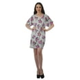 thumbnail image 2 of Moomaya Birthday Dresses Women Printed Work Dress Women Office V Neck Dresses, 2 of 6