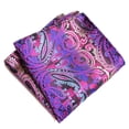 thumbnail image 3 of Men Pocket Square Silk 2PCS Soft Printed Pocket Handkerchief Suit Handkerchief, 3 of 10