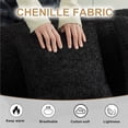 thumbnail image 3 of Timbernest 111.5" Curved Sectional Sofa, Oversized Boneless Cloud Couch, Chenille 4-Seater Floor Sofa for Playing Living Room, Black, 3 of 15