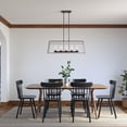 thumbnail image 7 of Millennium Lighting  Bonnie 5 Light Chandelier Ceiling Fixture in Matte Black Grey Wood, 7 of 7