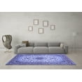 thumbnail image 3 of Ahgly Company Machine Washable Indoor Rectangle Medallion Blue Traditional Area Rugs, 8' x 10', 3 of 4