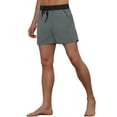 thumbnail image 4 of Unique Bargains Men's Summer Drawstring Waist Solid Color Swim Shorts 28 Gray, 4 of 5