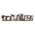 thumbnail image 4 of Rustic Western Cowboy Boot Hat Cow Skull Ropes God Bless Sign Wall Plaque Decor, 4 of 4