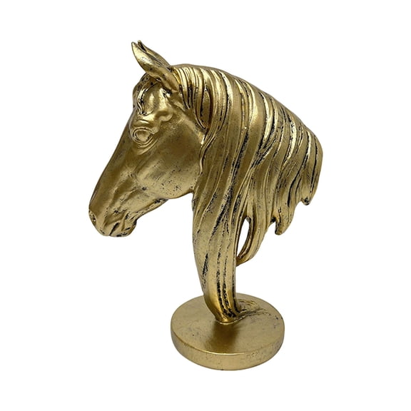 Horse Head Sculpture, Kadlawus Minimalist Bristle Horse Head Sculpture, Modern Abstract Desk Ornament for Home Office Shelf Decor - Gift for Equestrian Lovers