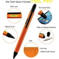 thumbnail image 3 of monteverde one touch 9-in-1 stylus tool ball point pen, orange (mv35295), 3 of 5