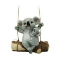thumbnail image 2 of Estatuas de koala de resina con columpio para decoración de animales, sala de estar, hogar, patio, césped. A, 2 of 9