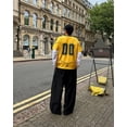 thumbnail image 2 of Camiseta informal deportiva y de fitness larga de estilo hip-hop de moda, ropa de malla gótica, camiseta holgada de talla grande con estampado Y2K para parejas, 2 of 5