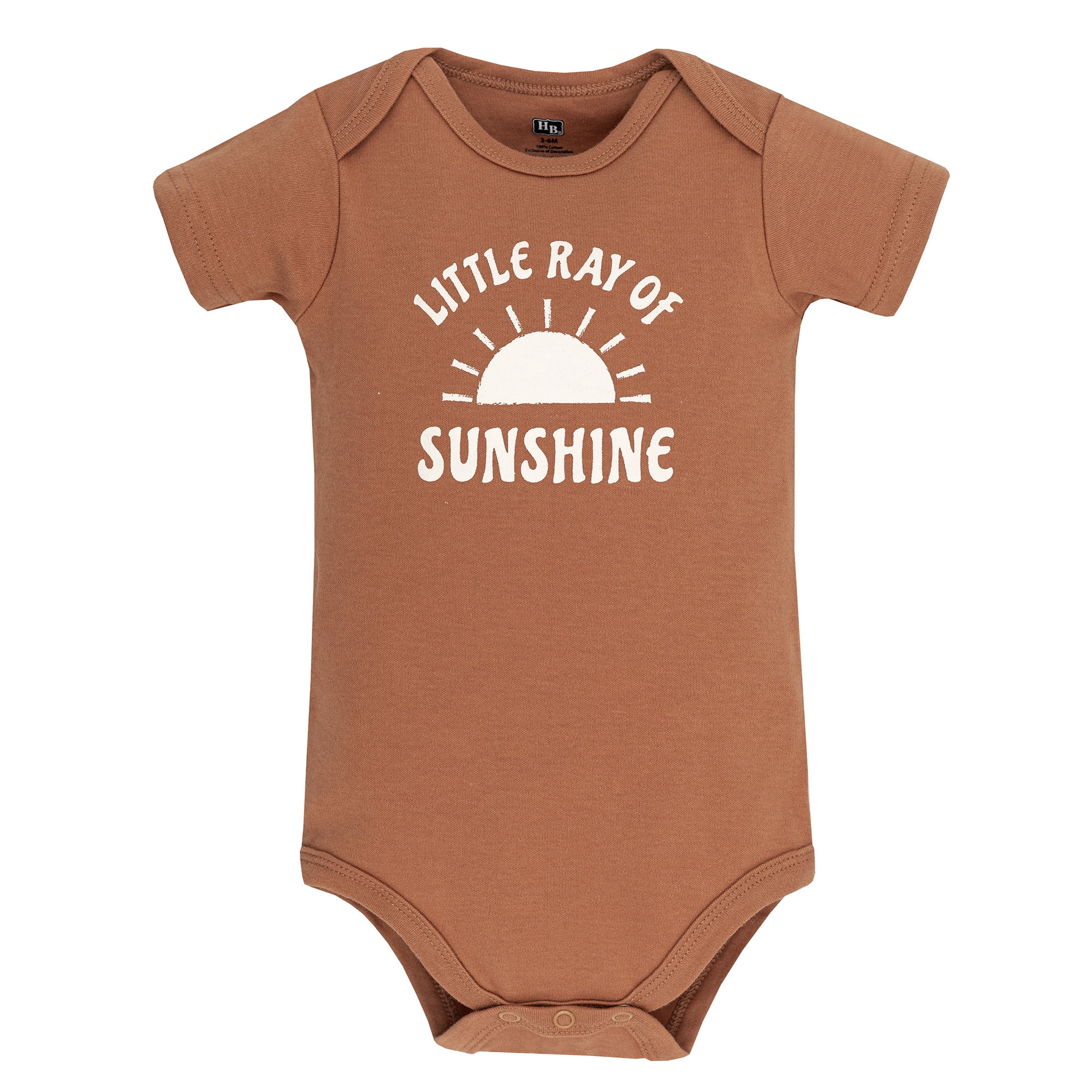 Hudson Baby Infant Boys Cotton Bodysuits 5-Pack, Desert Cactus, 9-12 Months