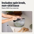 thumbnail image 4 of Vegetable Dehydrator Spinner – Large Clear Bowl with Drain and Colander – Multi-use Vegetable Dryer, Lettuce Spinner, Fruit Washer, Salad Mixer, 4 of 5