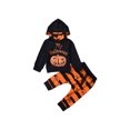 thumbnail image 1 of FOCUSNORM Ensemble de Vêtements d'Halloween pour Enfants Pull et Pantalon Imprimé, 1 of 9