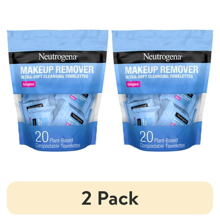 (2 pack) Neutrogena Makeup Remover Micellar Towelettes, 25 Count