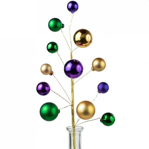 16" Ornament Pick: Mardi gras Tree NOLA,Ornament St. Charles Ave. Christmas Mardi Gras Holiday Bourbon st French Quarter metallic purple green gold
