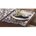 thumbnail image 3 of Navy Mandarin Floral on White Placemats Kitchen Dining Room Set of 4, 3 of 3