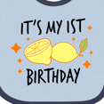 thumbnail image 4 of Inktastic Its My 1st Birthday with Lemons Boys or Girls Baby Bib, 4 of 4