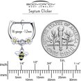 thumbnail image 4 of Body Candy 16G 316L Stainless Steel Septum Jewelry Flower Bee Dangle Conch Tragus Cartilage Clicker 8mm, 4 of 4