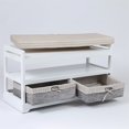 thumbnail image 2 of White Wood Storage Bench, 2 of 5