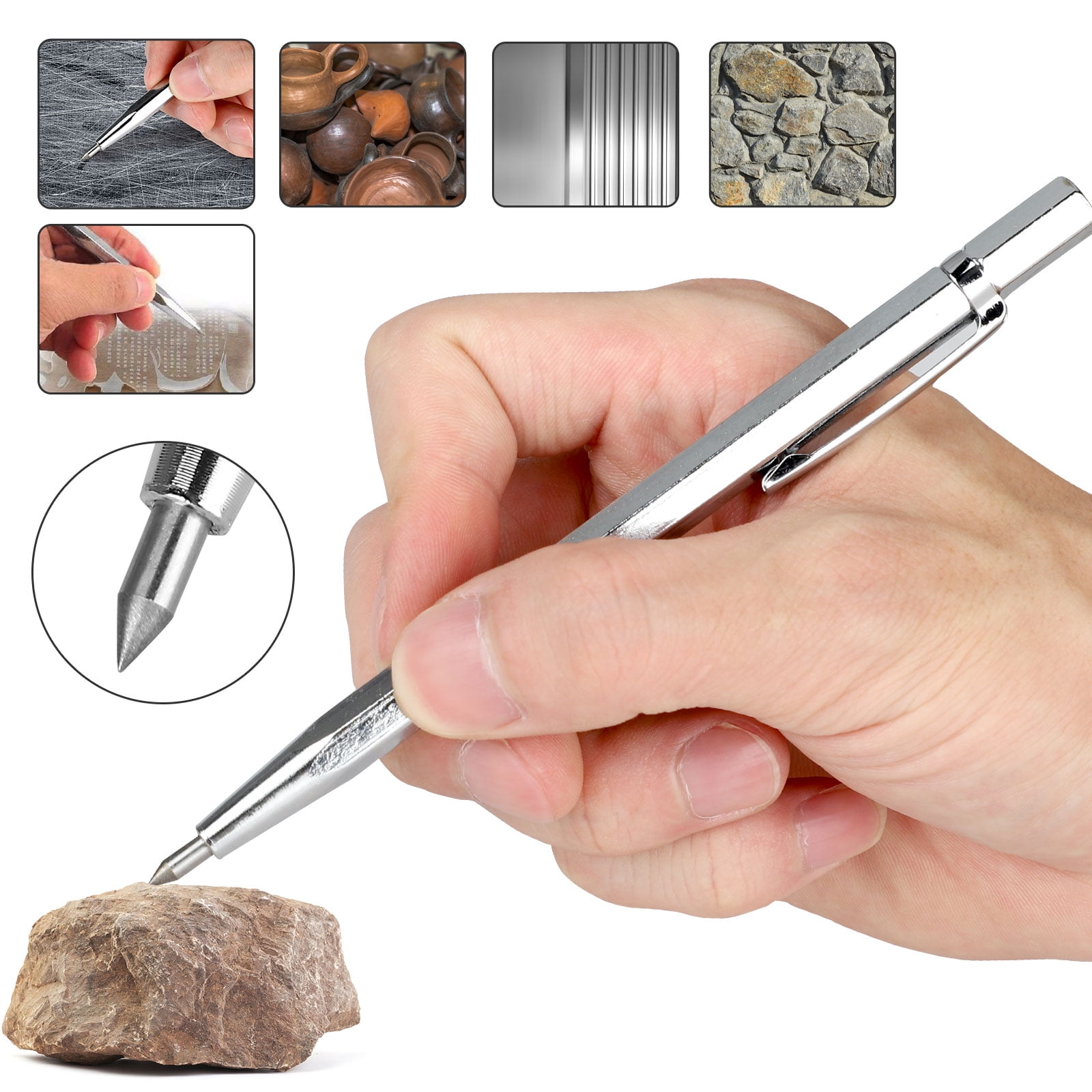 Tungsten Carbide Scribe And Magnet Engraving Pen Scribing Etching Tool Prope HB 