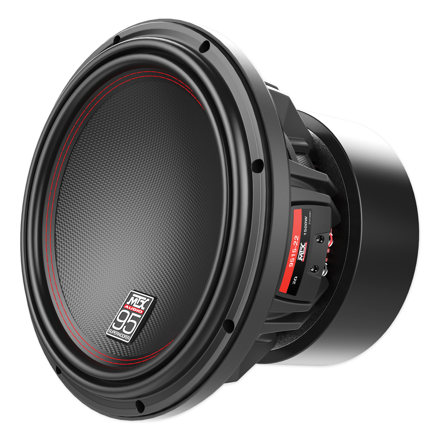 (2) MTX 9515-22 15" 3000 Watt RMS Competition Subwoofers DVC Car Audio Subs - image 2 of 8