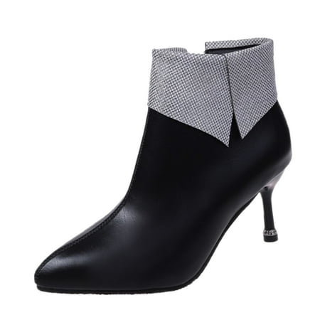 

autumn winter shoes Retro Short Shoes Stilettos Breathable Boots Fashion Women s Zipper Women s Boots