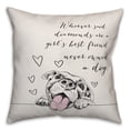 thumbnail image 2 of Creative Products Whoever Said Diamonds are a Girl's Best Friend Never Had a Dog 18x18 Spun Poly Pillow, 2 of 3
