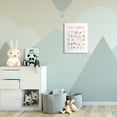 thumbnail image 2 of The Kids Room by Stupell Watercolor Princess Alphabet with Castle Dragon and Crown Wall Plaque Art, 2 of 6