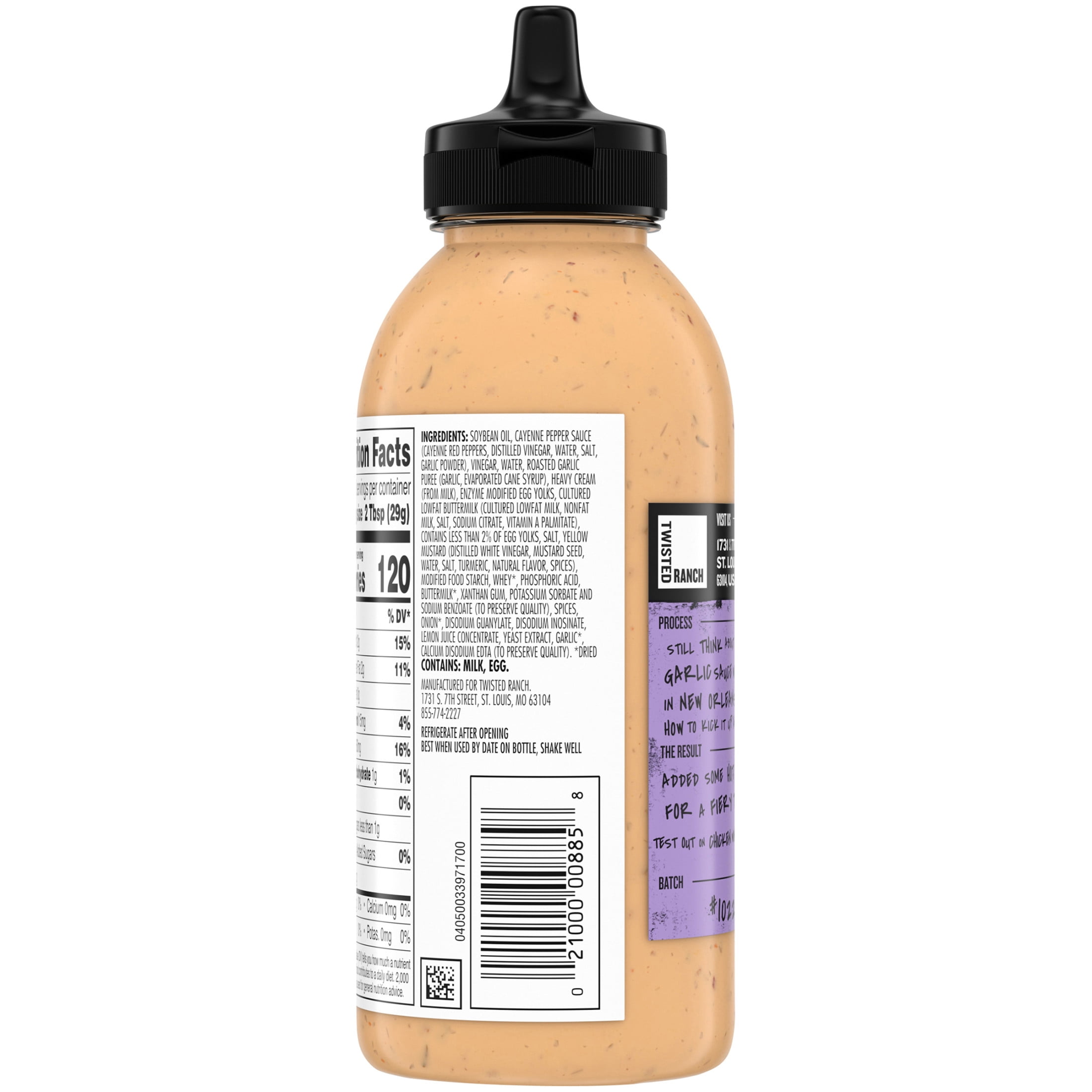Twisted Ranch Garlic Smashed Buffalo Sauce & Dressing, 13 fl oz Bottle