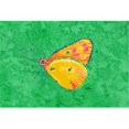 thumbnail image 1 of Butterfly Orange On Green Fabric Placemat, 1 of 1