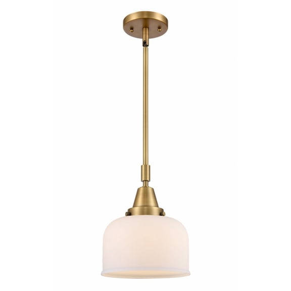 Innovations Lighting - Bell - 8 Inch 3.5W 1 LED Mini Pendant   Brushed Brass