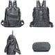 thumbnail image 2 of Zhuge Mochila tipo monedero para mujer, de piel sintética, antirrobo, de diseñador, con borlas, bolso de mano, 2 of 5
