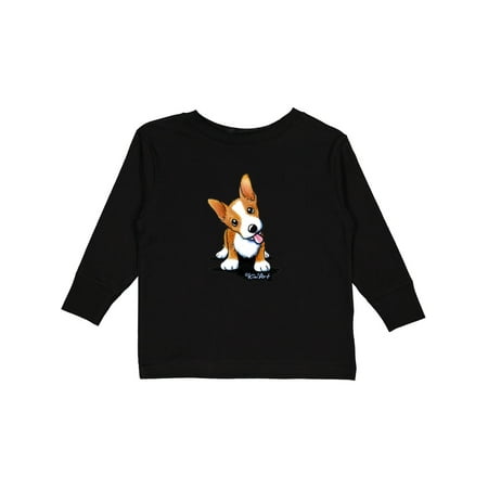 

Inktastic Corgi Puppy Gift Toddler Boy or Toddler Girl Long Sleeve T-Shirt
