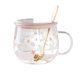 thumbnail image 1 of 400Ml Glass Coffee Water Cup with Handle Lid Spoon ,A, 1 of 5
