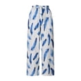 thumbnail image 4 of Usaibhir Wide Leg Pants for Women High Waisted Palazzo Pants Work Casual Flowy Tie Knot Trousers with Pockets S-XXL, 4 of 12