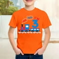 thumbnail image 2 of TAIAOJING T-Shirts Accrocheurs pour Garçon, Imprimé de Train de Dessin Animé, Manches Courtes, Col Rond, T-Shirts Stylés, Haut Décontracté pour Tout-Petits à Adolescents, Combinaison Durable, Tenue de Soleil, 2 of 4