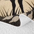 thumbnail image 5 of Erosebridal Rustic Deer Silhouette Bed Spread Queen for Women Men, Mountain Forest Print Queen Coverlet Set, 3 Pieces, 5 of 7