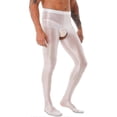 thumbnail image 4 of High Waist Leggings with Open Crotch and Glossy Pantyhose for Men's Nightwear 26s, 4 of 5