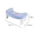 thumbnail image 3 of MesaSe Folding Squatty Potty Non-Slip Portable Toilet Stool  Polypropylene Plastic Light Blue, 3 of 6