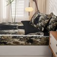 thumbnail image 5 of Homewish Skull Black Cat Zipper Twin Comforter Sets with Fitted Sheet and 2 Pillowcases,Vintage Flowers Zipper Bedding Set,Cream Black,Halloween Bed Set,Black Reversible,4pcs, 5 of 8