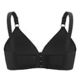 thumbnail image 5 of Tnhcen Sports Bras for Women High Support Women's Plus-Size Thin Comfortable Breathable Cotton Bra Cover Underwire Sports Bras for Women Everyday Underwear for Women Cute Underwear, Black, M, 5 of 6