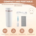 thumbnail image 3 of Mini Electric Kettle Portable Travel Tea Kettle with 6 Variable Presets 500mL 316 Stainless Steel Auto Shut-Off US Plug, 3 of 7
